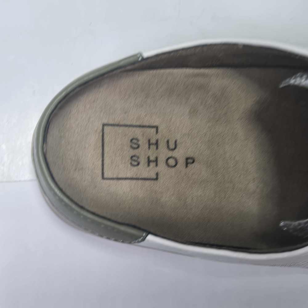 ShuShop Shu Shop Women's Polly Slide Sneakers in White and Silver Glitter Size 9 - Picture 13 of 14